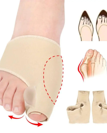 2 Pairs Gel Cushion Pads: Foot Care Tool for Night & Home Use