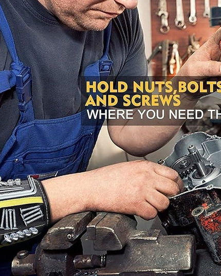 Magnetic Wrist Band for Holding Small Metal Accessories & Tools