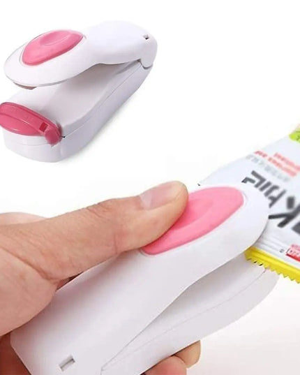 Portable Small Heat Sealer Mini Sealing Machine for Food Storage Vacuum Bag, Chip, Plastic, Snack Bags, Package Home Closer Storage Tool (Multicolour)