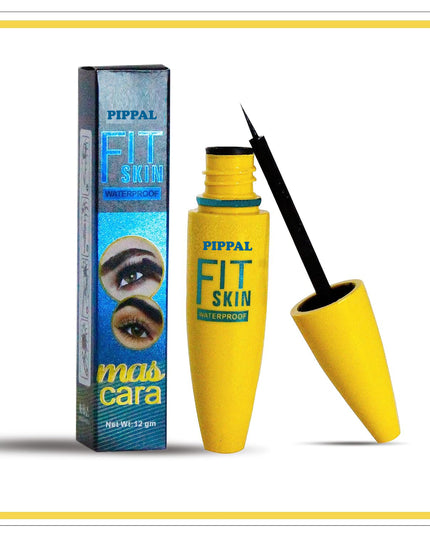 Pippal Fit Skin Mascara Ultra Volume Volumizing Mascara for Bold And Dramatic Lashes Long Lasting Waterproof 12Gm (Pack of 1)