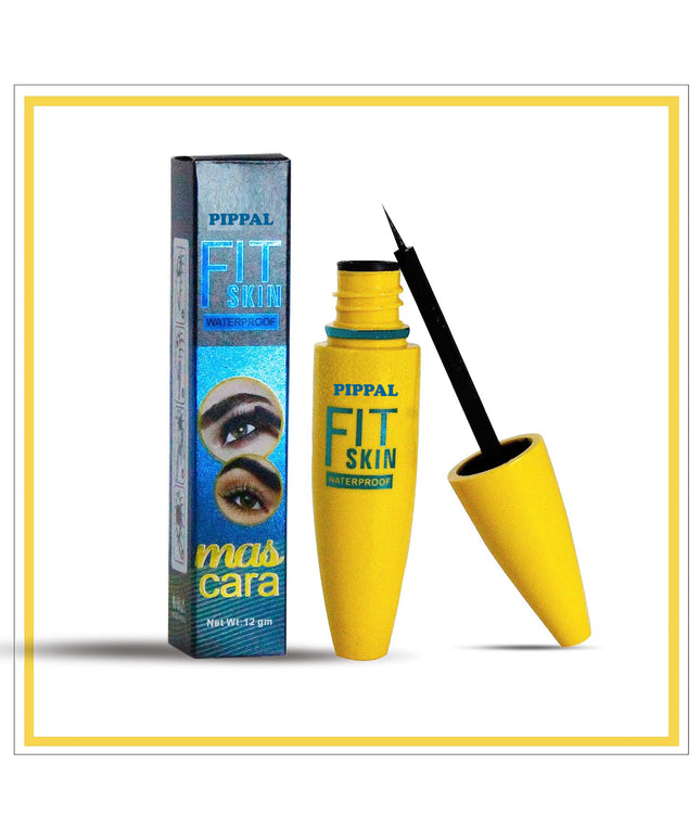 Pippal Fit Skin Mascara Ultra Volume Volumizing Mascara for Bold And Dramatic Lashes Long Lasting Waterproof 12Gm (Pack of 1)