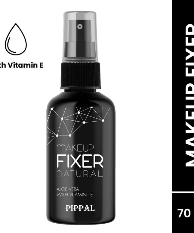 Pippal Beauty Makeup Fixer Natural Dewy Finish with Vitamin E And Aloe Vera Long-Lasting Spray 80ml (Pack of 1)