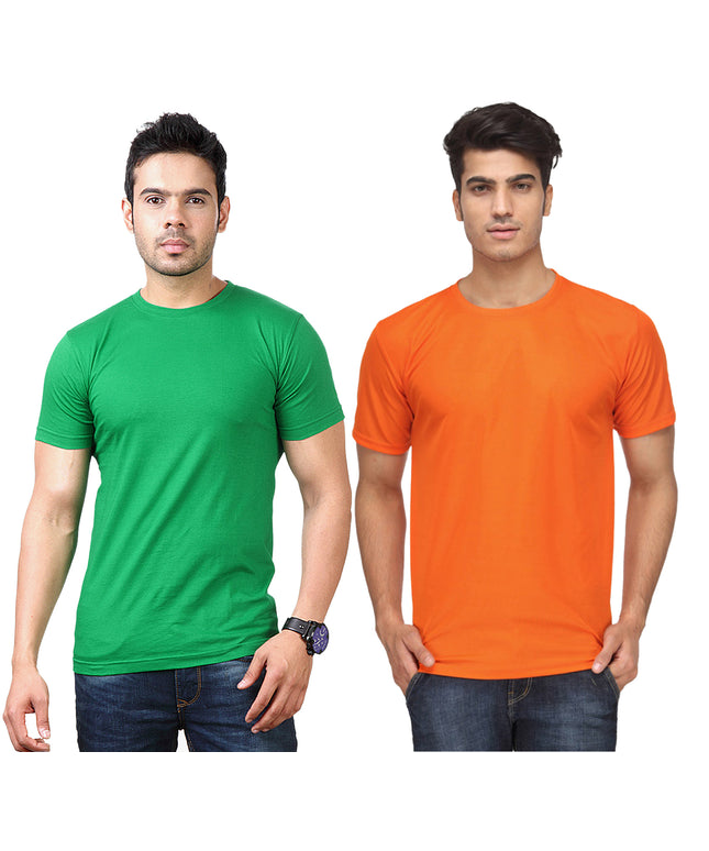 Ketex Round Neck Men's Polyester Blend Dri Fit T-Shirts (Pack of 2)