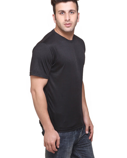 Ketex Polyester Dri-Fit Half Sleeves Round Neck T-Shirt ( Pack of 4 )