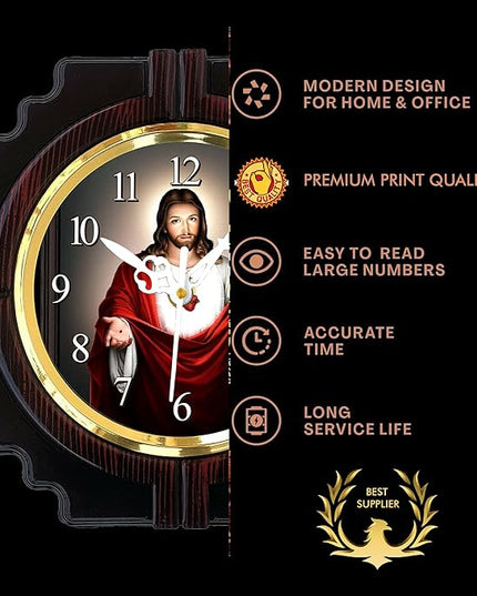 Wall Clock for Home Decor - Decorative Designer Clocks for Living Room, Bedroom, Kitchen, Office
