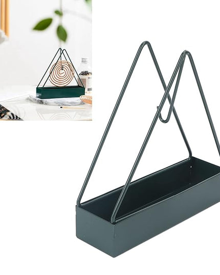 Mosquito Incense Holder, Triangular Shape Mosquito Coil Holder Iron Fire Prevention for Beauty Salon