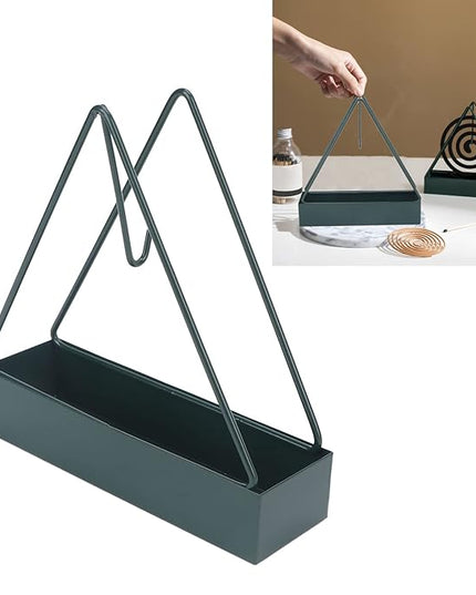 Mosquito Incense Holder, Triangular Shape Mosquito Coil Holder Iron Fire Prevention for Beauty Salon