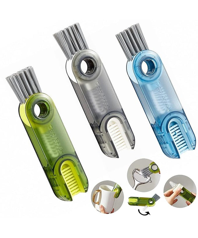 Multifunctional Cleaning Brush Tiny Bottle Cup Lid Brush Straw Cleaner Tools Multi-Functional Crevice Cleaning Brush Home Kitchen Cleaning Tools