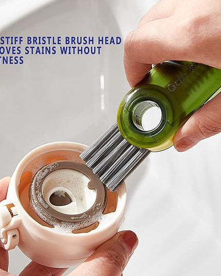 Multifunctional Cleaning Brush Tiny Bottle Cup Lid Brush Straw Cleaner Tools Multi-Functional Crevice Cleaning Brush Home Kitchen Cleaning Tools