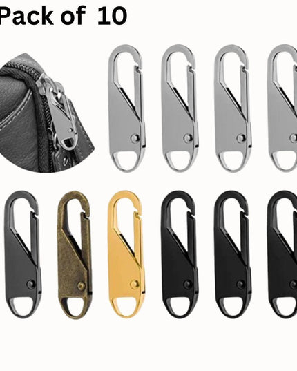Zipper Pull Replacements, Detachable Zipper Pull (Pack of 10)