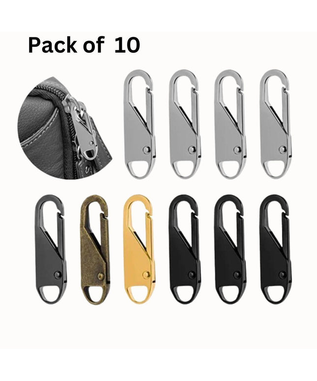 Zipper Pull Replacements, Detachable Zipper Pull (Pack of 10)
