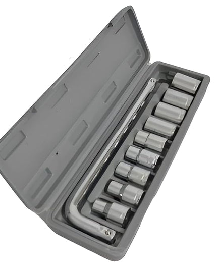 10-Pcs Socket Handle Set | Hand Tool Kit for Home DIY, Automobile & Vehicle Maintenance Repair (Pack of 1)