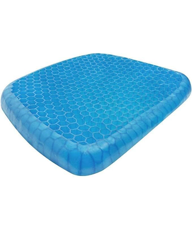 Egg Gel Seat Cushion Ergonomic Breathable Design Pressure Relief Sitter Tailbone Pain Sciatica Pain Back Pain Silicon Seater Cushion Chair Pad with Non-Slip Cover for Home (Pack of 1)