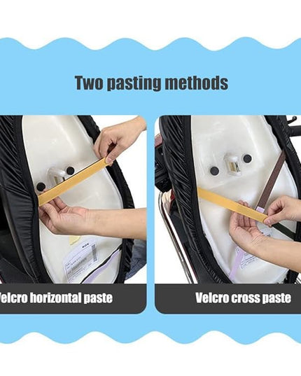 Motorcycle Seat Cover, Breathable Anti-Slip PU Leather Motorcycle Seat Cushion Cover Waterproof Seat Protector Cover