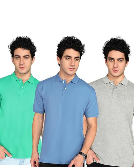 Pack of 3 Polo Neck T-Shirts