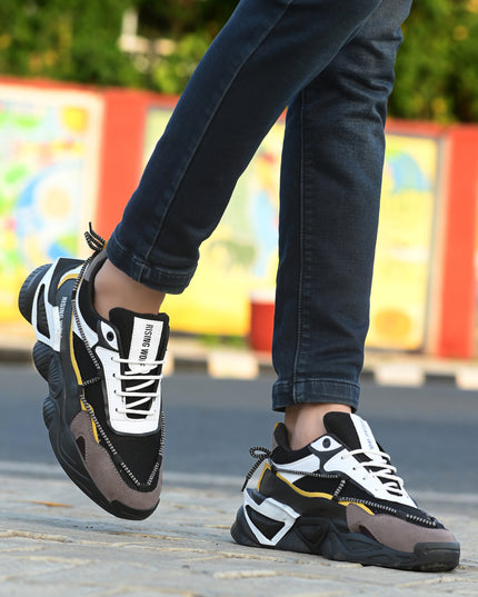 Black Flexible Leather Shoes