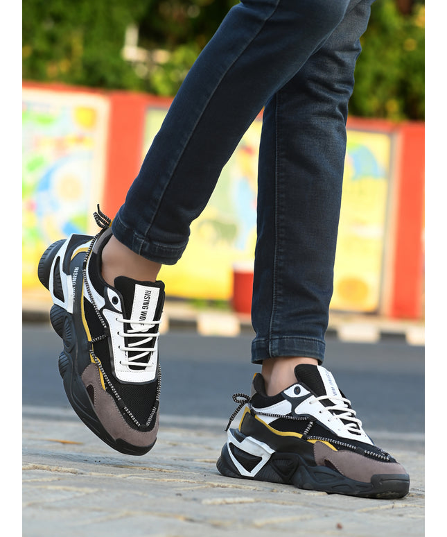 Black Flexible Leather Shoes