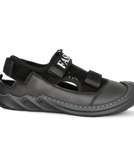 Black Leather Sandal
