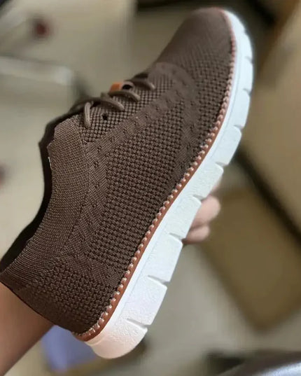 Brown Mesh Casual