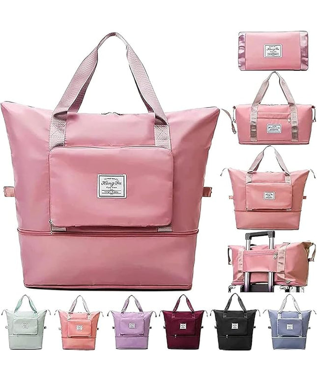 Expandable Folding Travel Bag for Women, Luggage Bag for Travel (Multicolor)