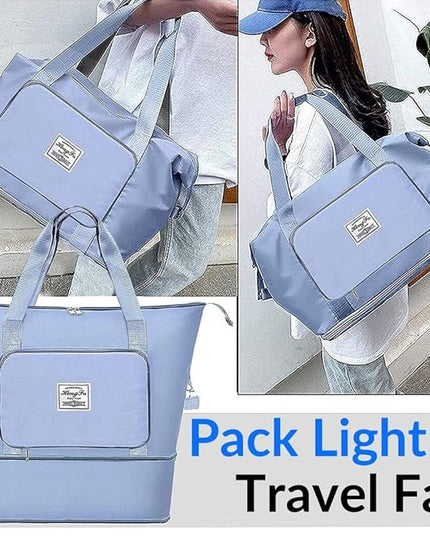 Expandable Folding Travel Bag for Women, Luggage Bag for Travel (Multicolor)
