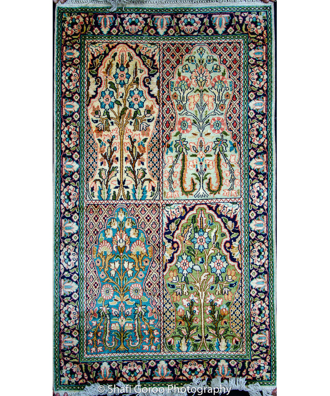 Regular silk carpet, size: 2 feet 6 inches by 4 feet
