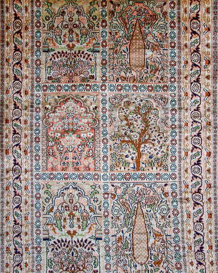 Regular silk carpet, size: 2 feet 6 inches by 4 feet