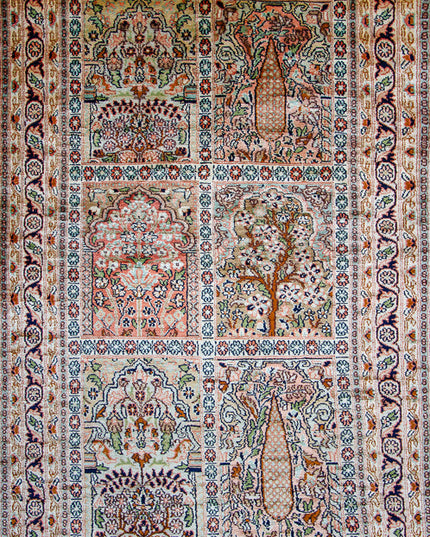 Regular silk carpet, size: 2 feet 6 inches by 4 feet