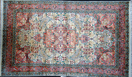 Regular silk carpet, size: 3 feet by 5 feet
