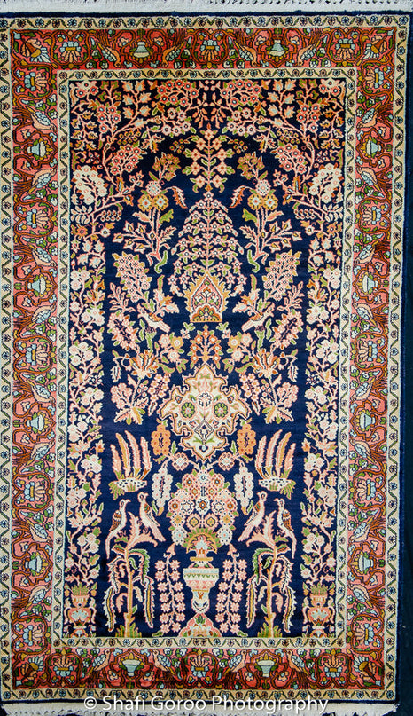 Regular silk carpet, size: 3 feet by 5 feet