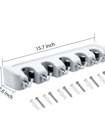 199 5-layer Multipurpose Wall Mounted Organizer Mop And Broom Holder