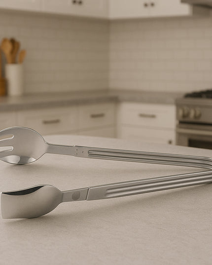 Stainless Steel Multipurpose Serving Tong  2-in-1 Pasta  Salad Tong (1 Pc)