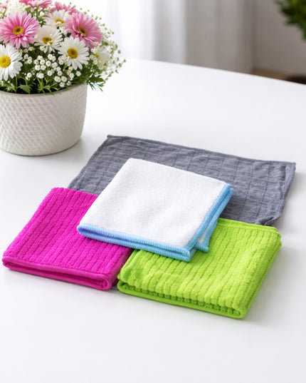 Microfiber Cleaning Cloth Set (4 Pc Set)