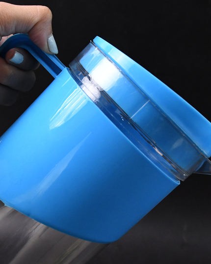Transparent Stylish Premium Jug With Elegant Handle (2000 Ml Jug Approx  4 Pcs Plastic Glass)