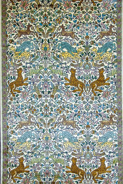 Regular silk carpet, size: 3 feet by 5 feet