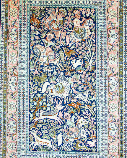 Regular silk carpet, size: 3 feet by 5 feet