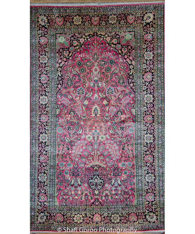 Regular silk carpet, size: 3 feet by 5 feet