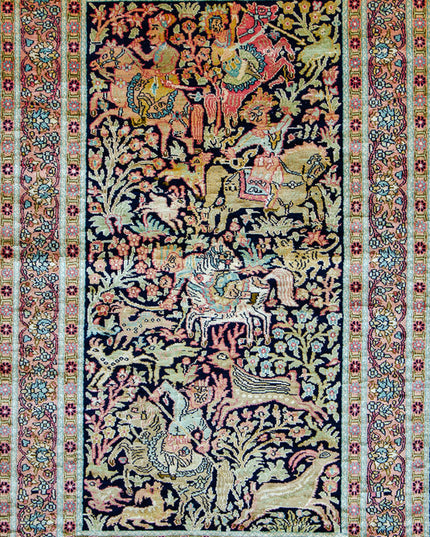 Regular silk carpet, size: 3 feet by 5 feet