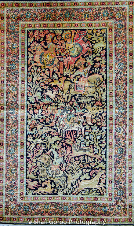 Regular silk carpet, size: 3 feet by 5 feet