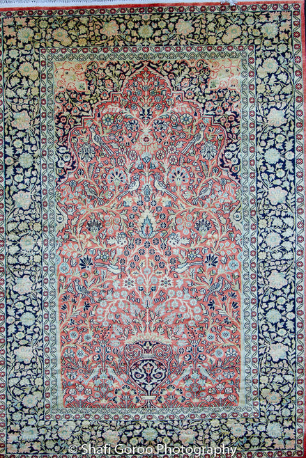 Regular silk carpet, size: 4 feet by 6 feet