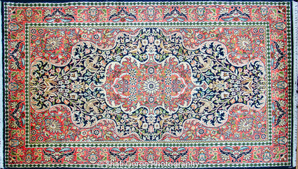 Regular silk carpet, size: 3 feet by 5 feet