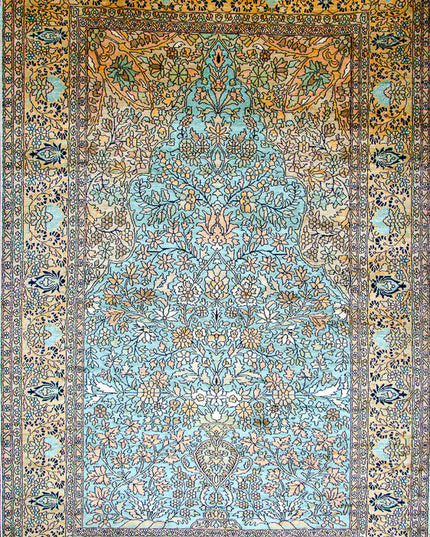 Regular silk carpet, size: 4 feet by 6 feet