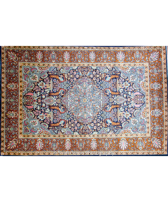 Regular silk carpet, size: 4 feet by 6 feet