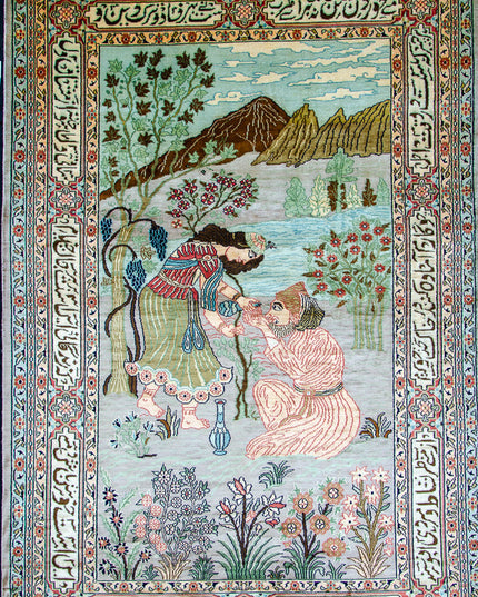Regular silk carpet, size: 4 feet by 6 feet