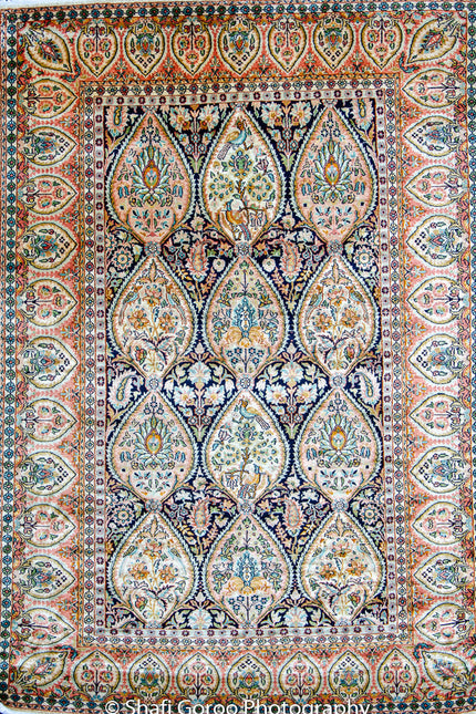 Regular silk carpet, size: 4 feet by 6 feet