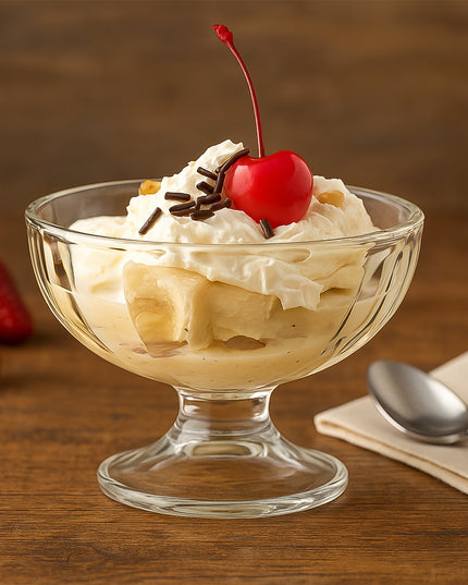 Premium Glass Ice Cream Dessert Bowl 6 Pc Set