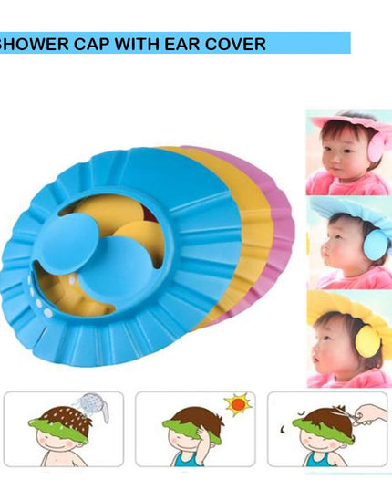 378 Adjustable Safe Soft Baby Shower Cap