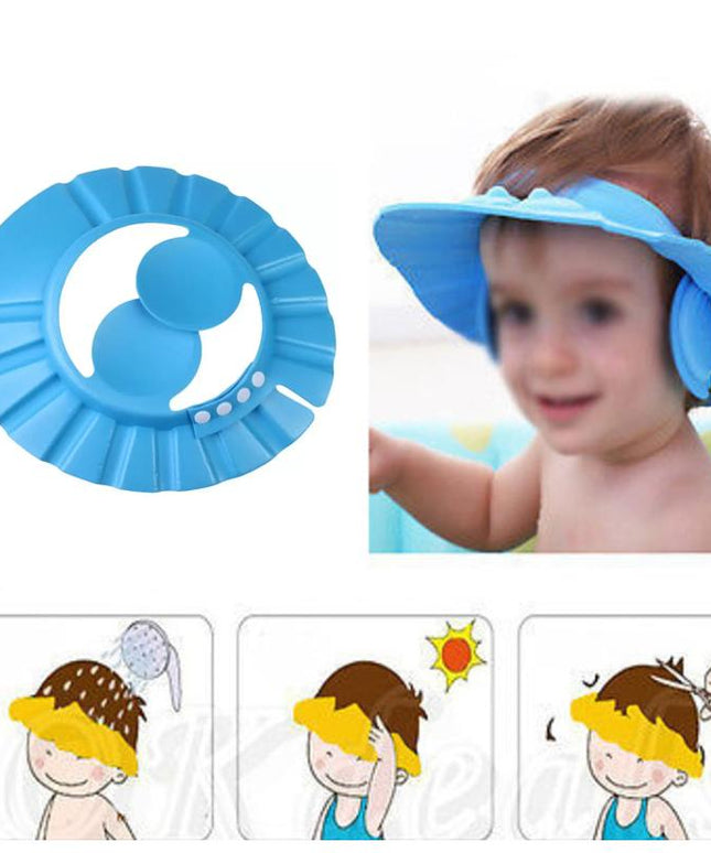 378 Adjustable Safe Soft Baby Shower Cap