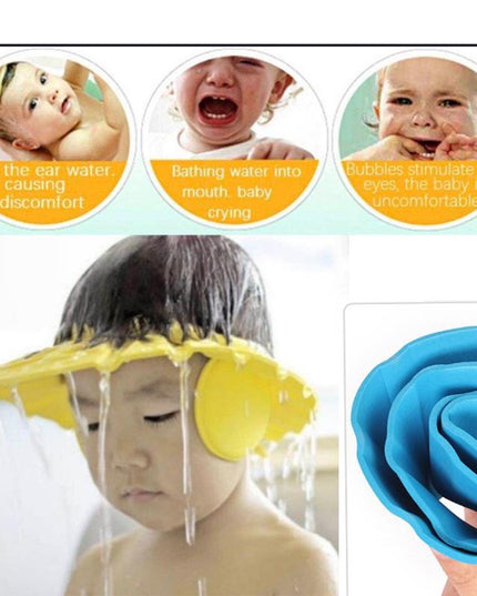 378 Adjustable Safe Soft Baby Shower Cap