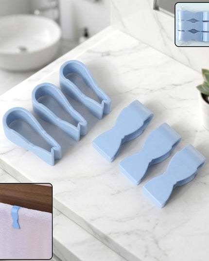 Multipurpose Towel Holder Clips Set (6 Pc Set)